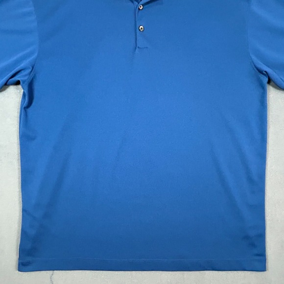 Nike Golf Polo Shirt Mens XL Blue Dri Fit Short Sleeve Stretch Fabric‎ Collared - Picture 4 of 11